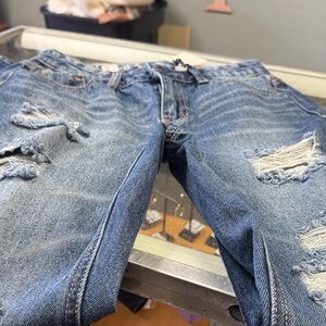 Blue Spice Classic Blue Distressed womens Jeans